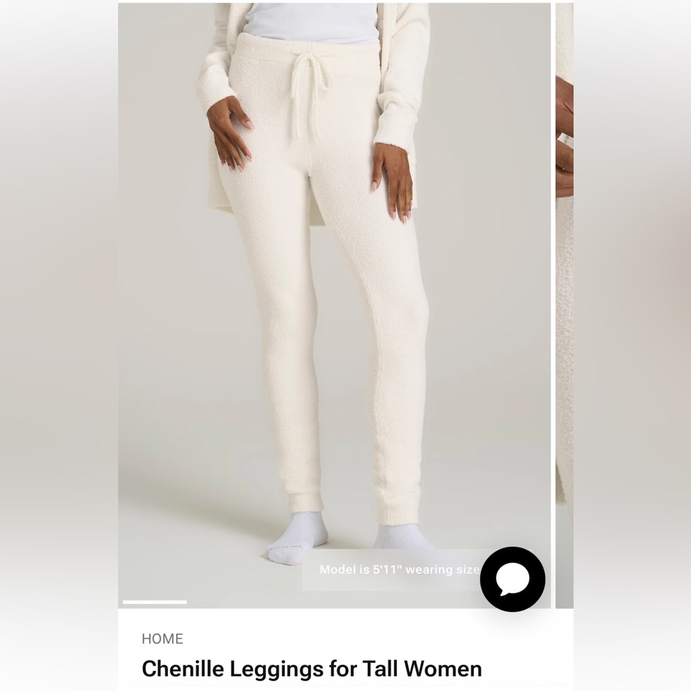 Chenille Cream Leggings for Women- American Tall